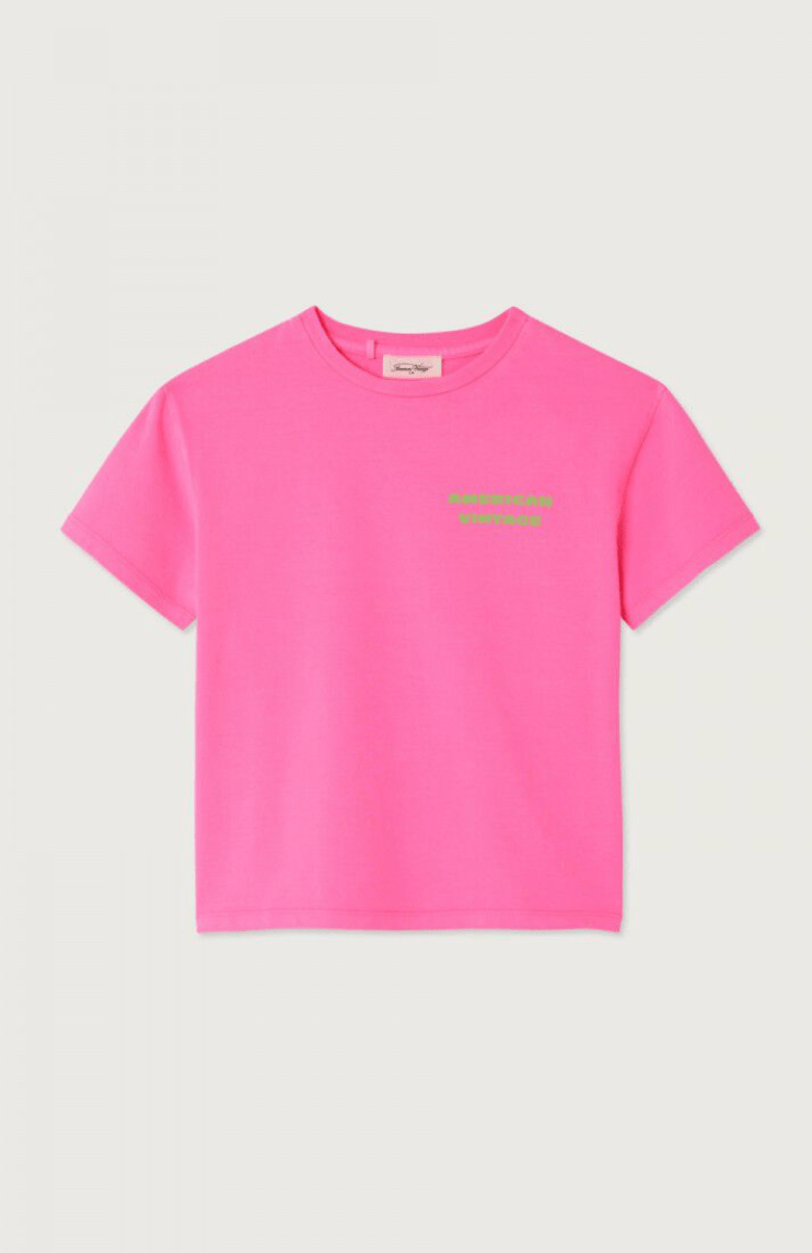 American Vintage Kid’s T-Shirt Fizvalley – Fluo Pink American Vintage