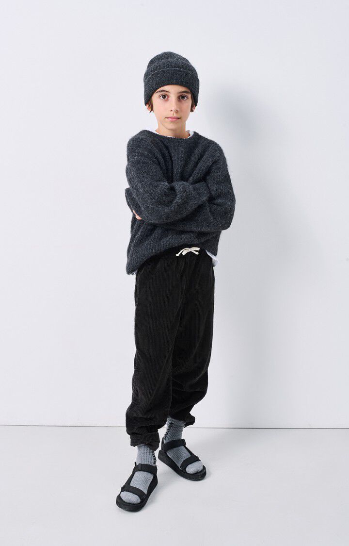 American Vintage Kid’s Trousers Padow – MELANGE CHARCOAL American Vintage