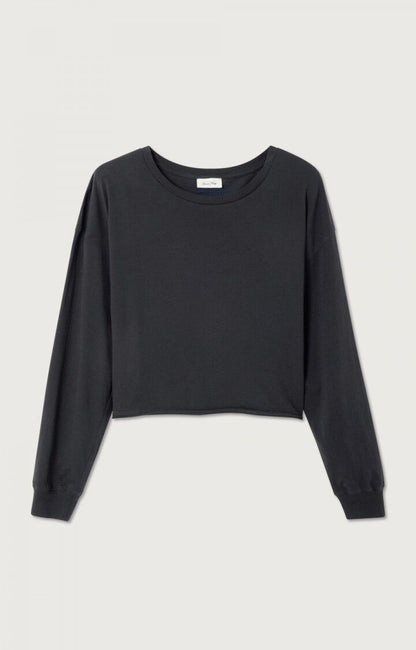 American Vintage Women’s Apoly Long Sleeve T-Shirt – Carbon American Vintage