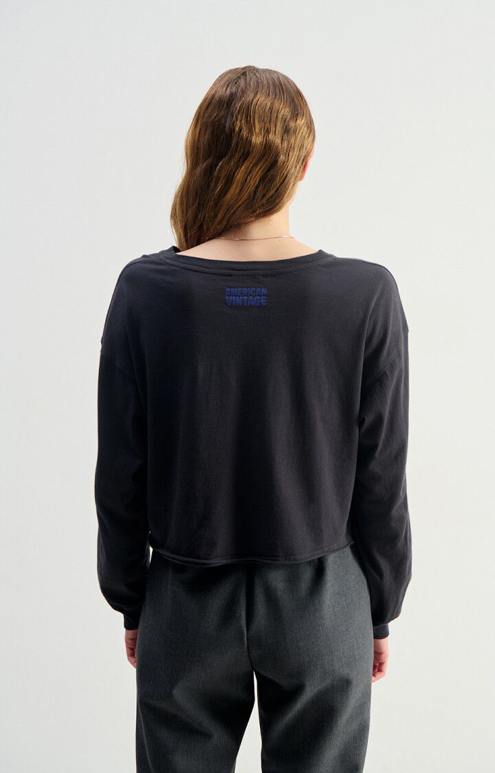 American Vintage Women’s Apoly Long Sleeve T-Shirt – Carbon American Vintage
