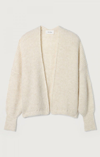 American Vintage Women’s Cardigan East – Melange Pearl Mohair Blend Knit American Vintage