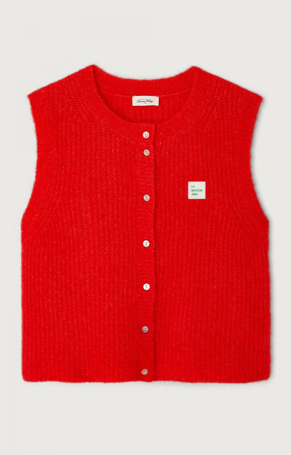 American Vintage Women’s Cardigan East – MELANGE PEPPER American Vintage