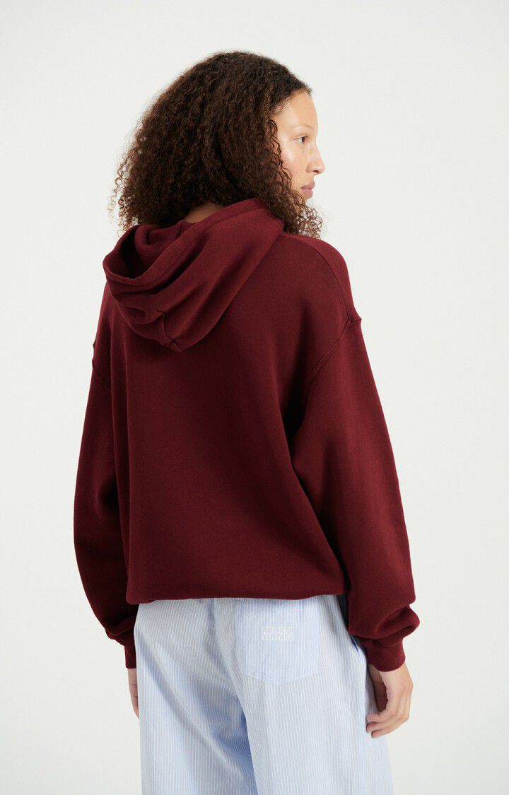 American Vintage Izubird women’s hoodie in Vintage Cherry – back view
