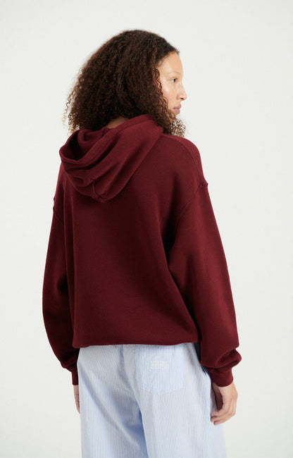 American Vintage Izubird women’s hoodie in Vintage Cherry – back view