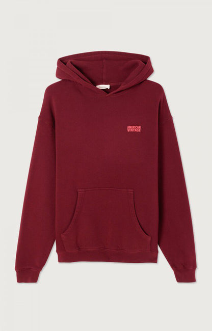 American Vintage Izubird women’s hoodie in Vintage Cherry – product front