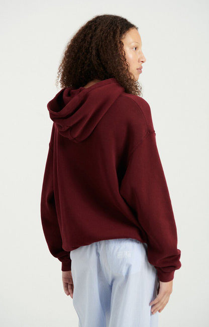 American Vintage Izubird women’s hoodie in Vintage Cherry – additional detail