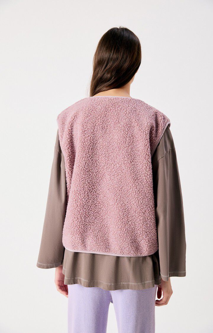 American Vintage Hoktown women’s vest in Sloe Melange – back view