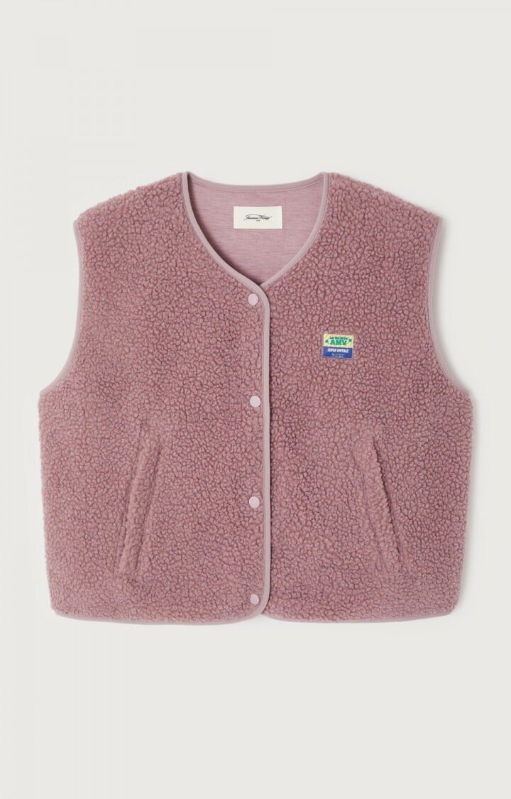 American Vintage Hoktown women’s vest in Sloe Melange – product front