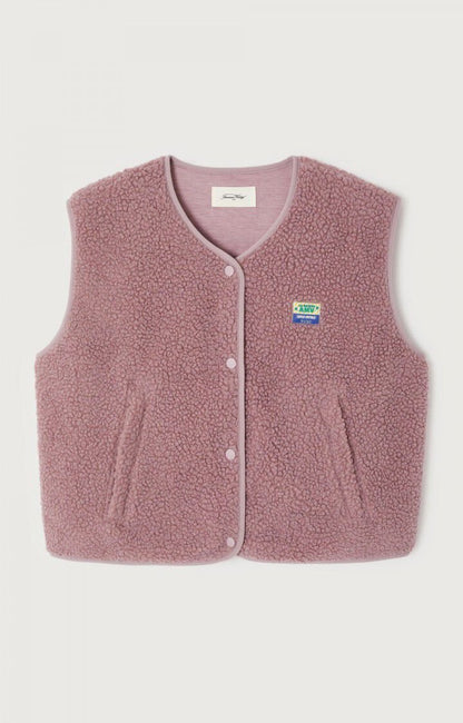 American Vintage Hoktown women’s vest in Sloe Melange – product front