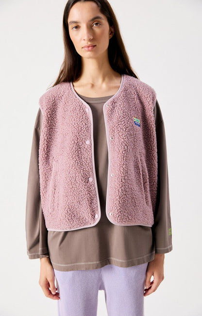 American Vintage Hoktown women’s vest in Sloe Melange – front view