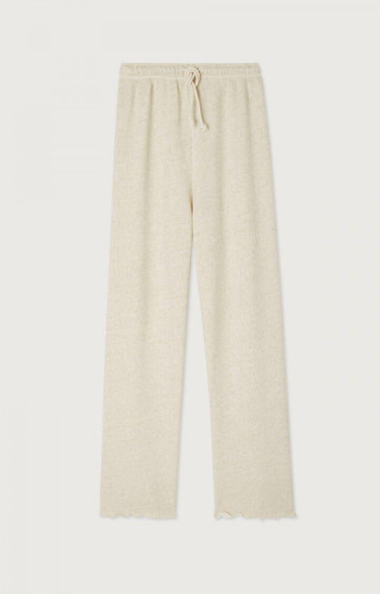 American Vintage Itonay women’s joggers in Melange Ecru – product front