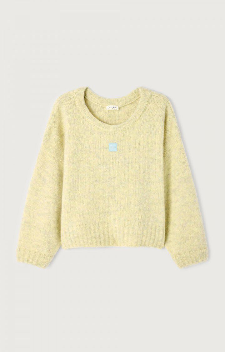 American Vintage Women’s Jumper East – Heather Chick Yellow Mohair Blend Sweater American Vintage