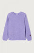 American Vintage Women’s Jumper East – Melange Pastel Lavender Mohair Blend Sweater American Vintage