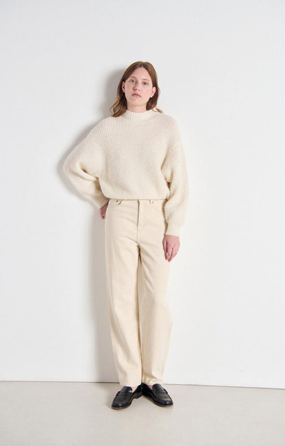 American Vintage Women’s Jumper East – Melange Pearl Mohair Blend Sweater American Vintage