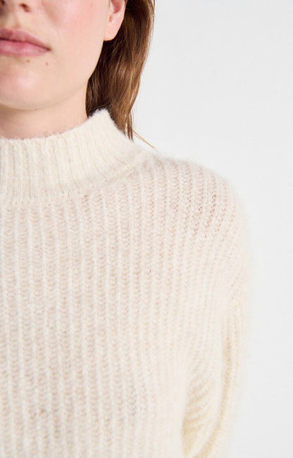 American Vintage Women’s Jumper East – Melange Pearl Mohair Blend Sweater American Vintage