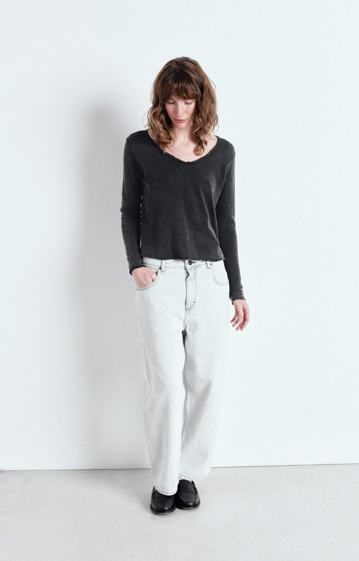 American Vintage Women’s Sonoma Long Sleeve T-Shirt – VINTAGE BLACK American Vintage