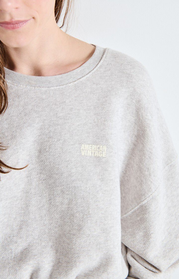 American Vintage Women’s Sweatshirt Kodertown – Polar Melange Fleece Crewneck American Vintage