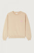 American Vintage Women’s Sweatshirt Plizzy – Vintage Dune Beige Fleece Crewneck American Vintage