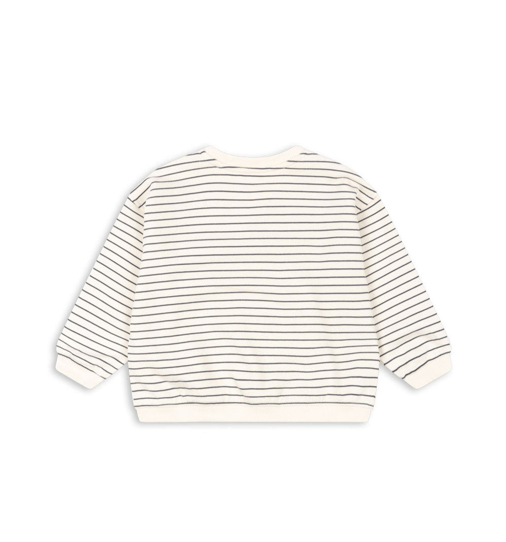 Konges Sløjd AMIO SWEAT SHIRT GOTS - ANTIQUE WHITE / OMBRE BLUE Konges Sløjd