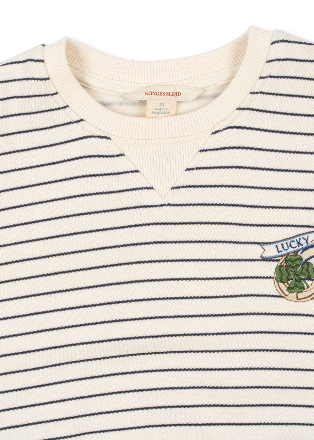 Konges Sløjd AMIO SWEAT SHIRT GOTS - ANTIQUE WHITE / OMBRE BLUE Konges Sløjd