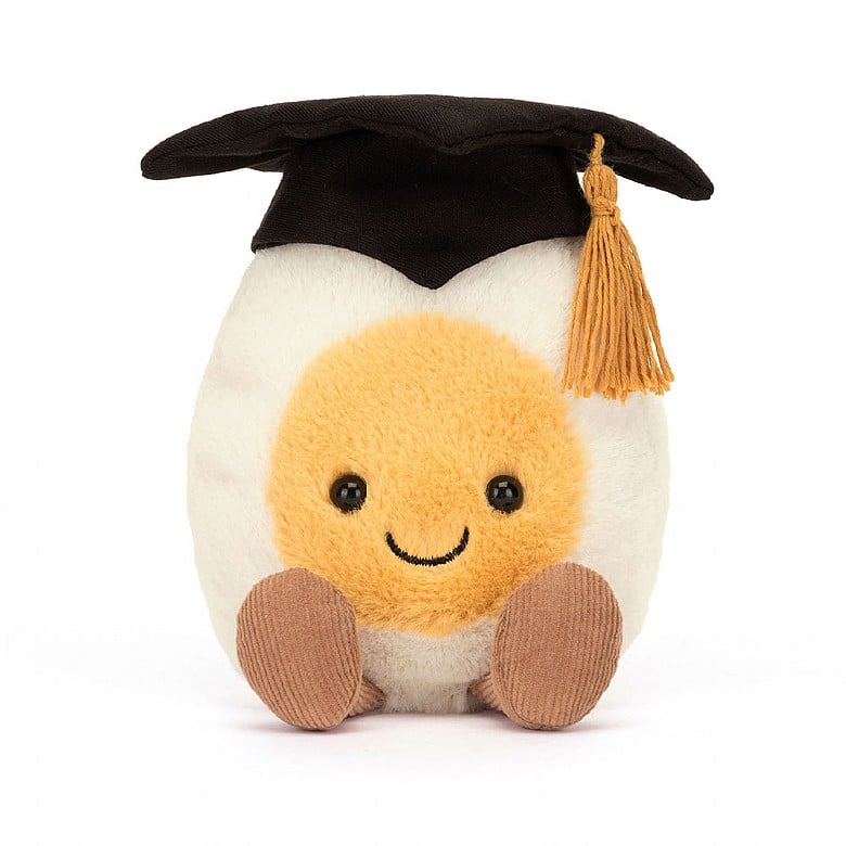 Amuseable Boiled Egg Graduation - 6 Inch by Jellycat Jellycat - enjoykidsus