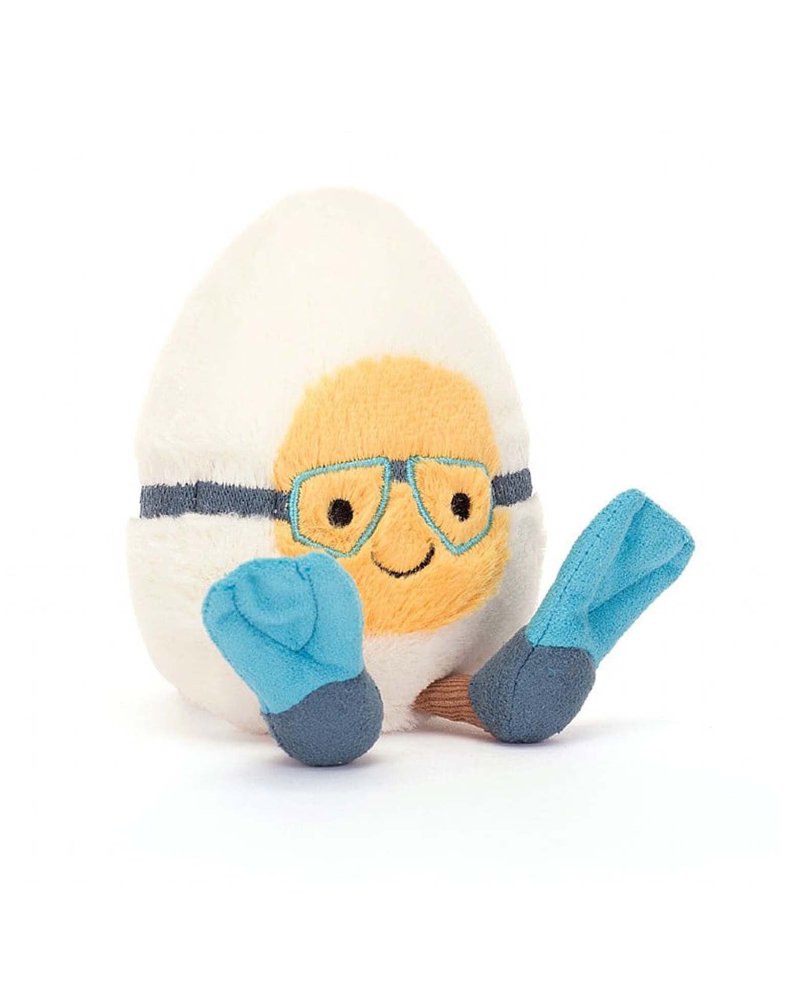 amuseables boiled egg scuba jellycat - enjoykidsus