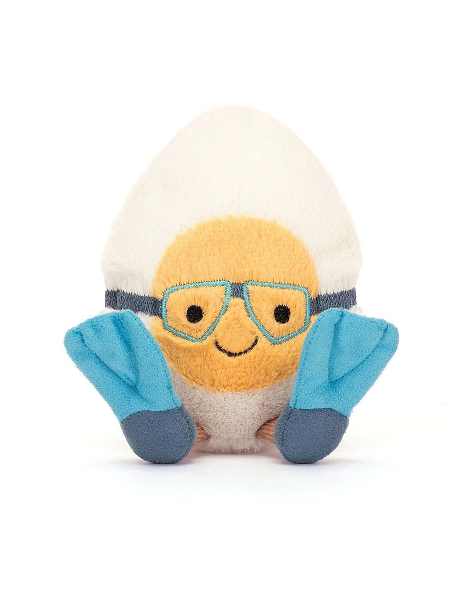 amuseables boiled egg scuba jellycat - enjoykidsus