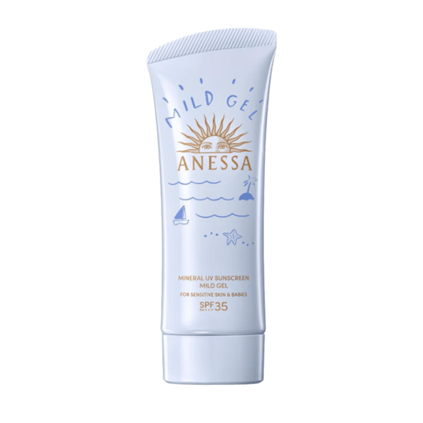 ANESSA Sunscreen Aqua Gel Additive - Free Sunscreen Gel SPF35 PA+++ 90g. enjoykidsus