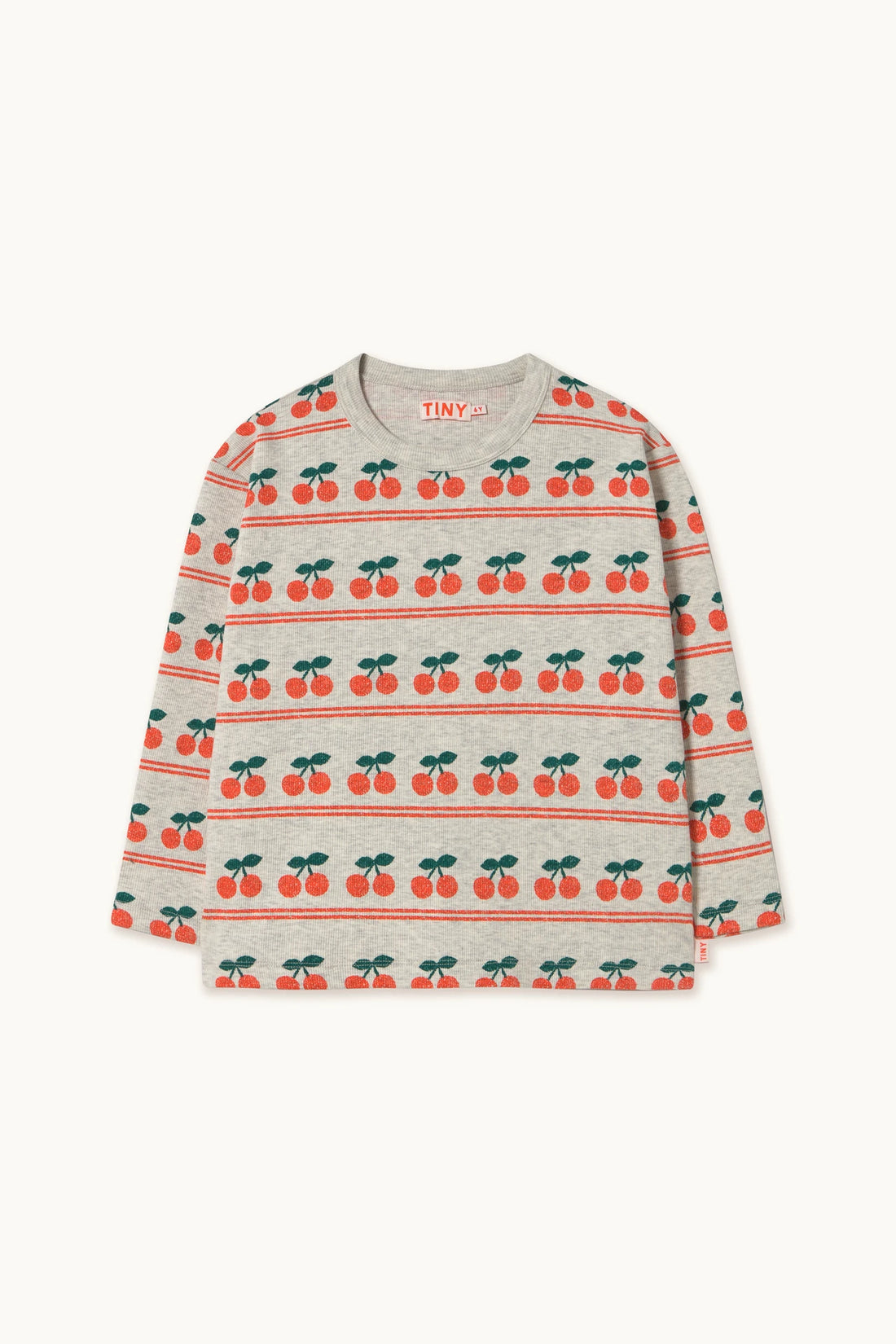 Tinycottons Cherry Pattern Rib Tee