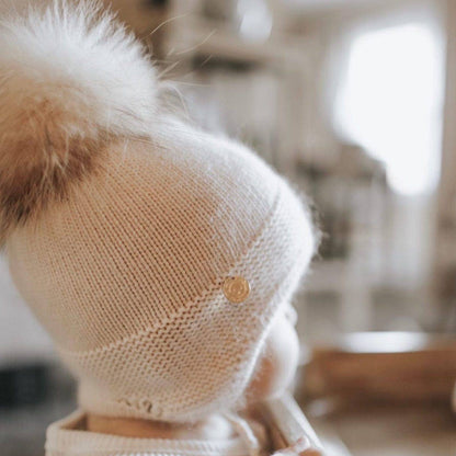 Petite Maison Kids - Cashmere Aviator Hat: Pink / Medium (12M-4 Years)