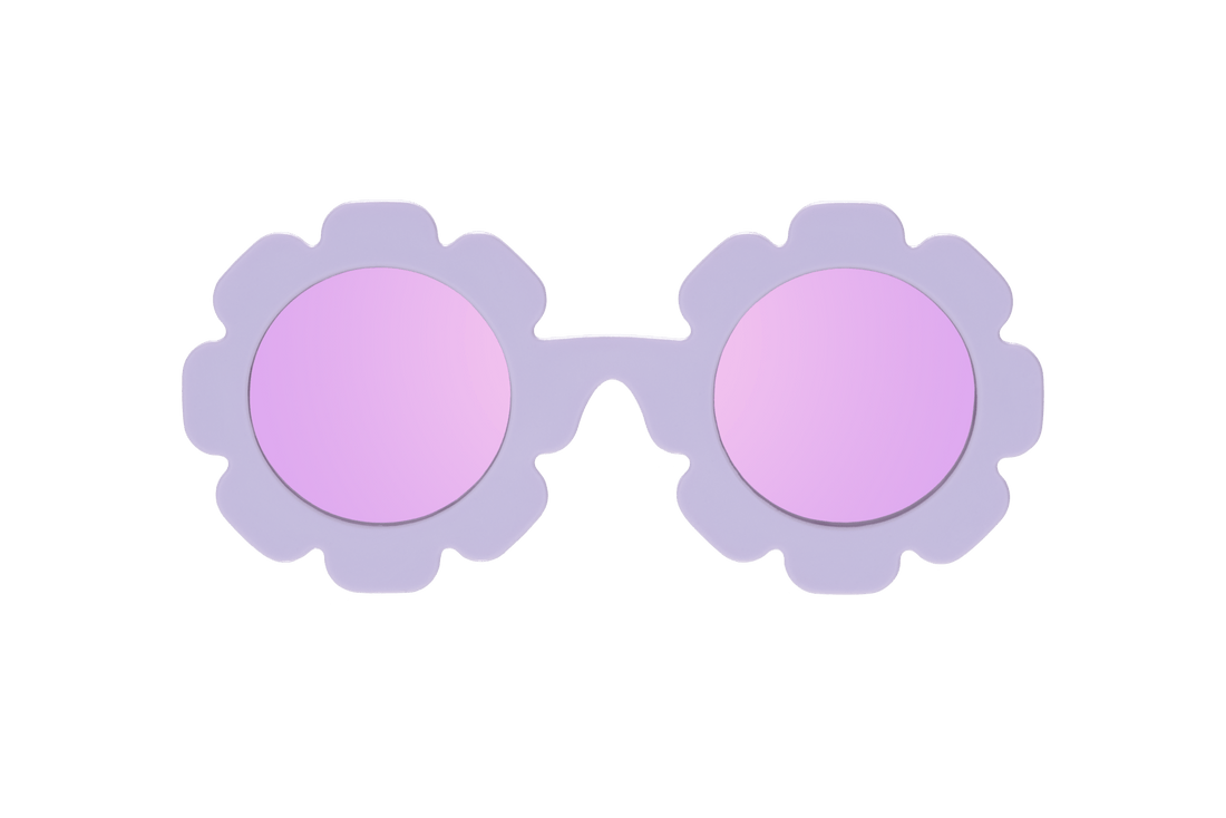 Babiators - Iris Polarized Flower Sunglasses with Mirrored Lens: Ages 6+ Babiators