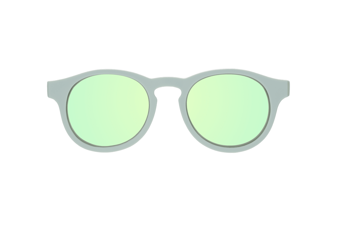 Babiators - Seafoam Blue Polarized Keyhole Sunglasses with Mirrored Lens Babiators