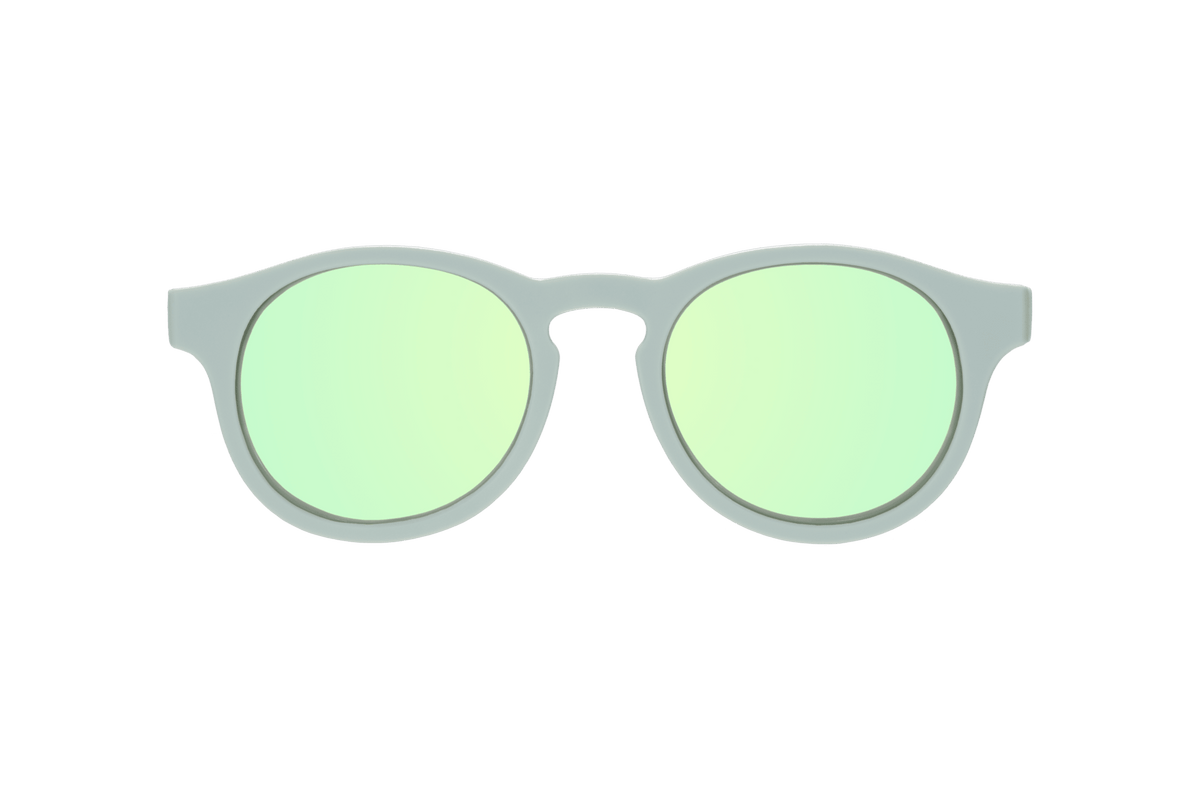 Babiators - Seafoam Blue Polarized Keyhole Sunglasses with Mirrored Lens Babiators