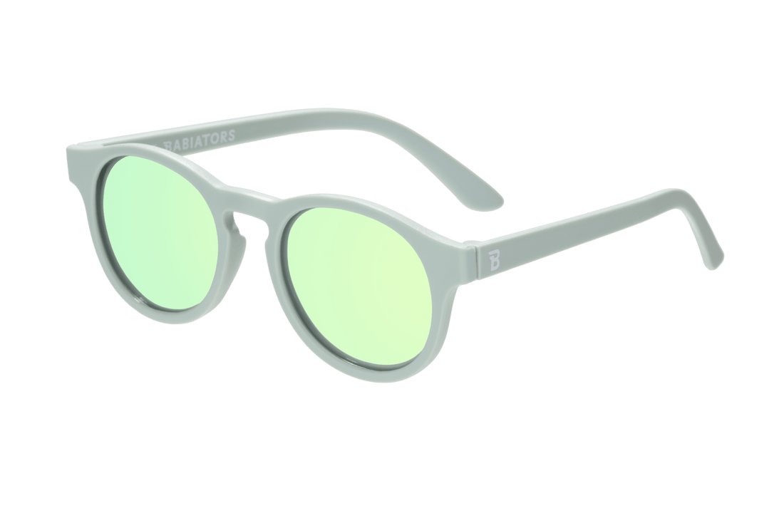 Babiators - Seafoam Blue Polarized Keyhole Sunglasses with Mirrored Lens Babiators