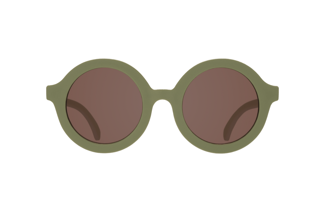 Babiators - Wild Moss Euro Round Kids Sunglasses with Amber Lens Babiators
