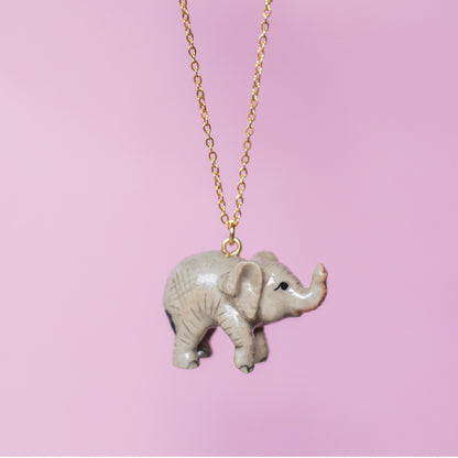 Camp Hollow Baby Elephant Necklace