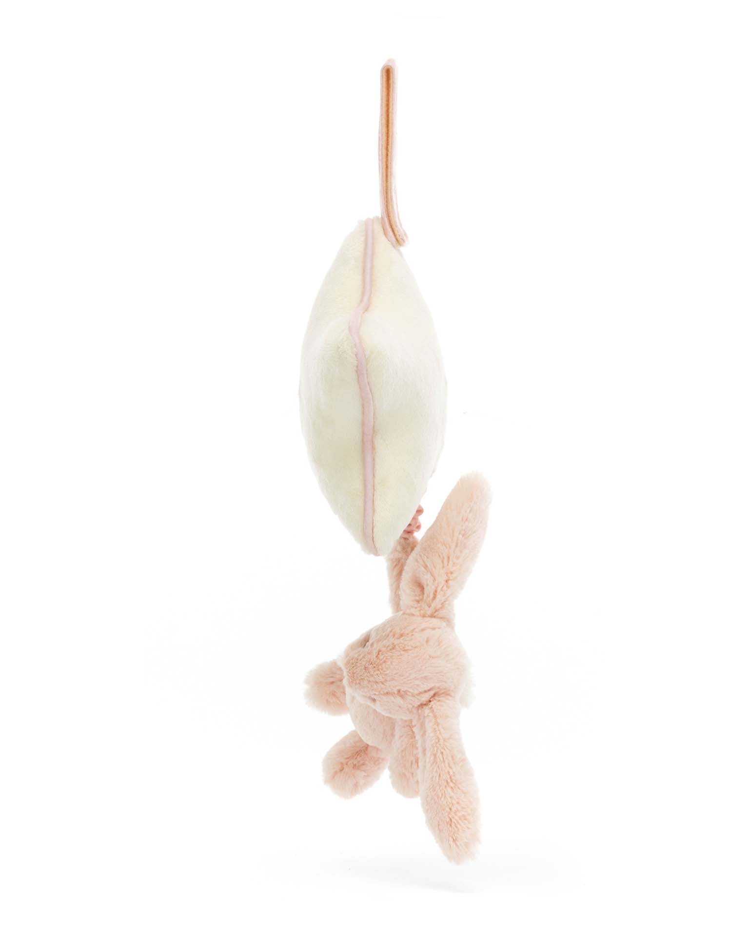 bashful blush bunny muscial pull jellycat - enjoykidsus