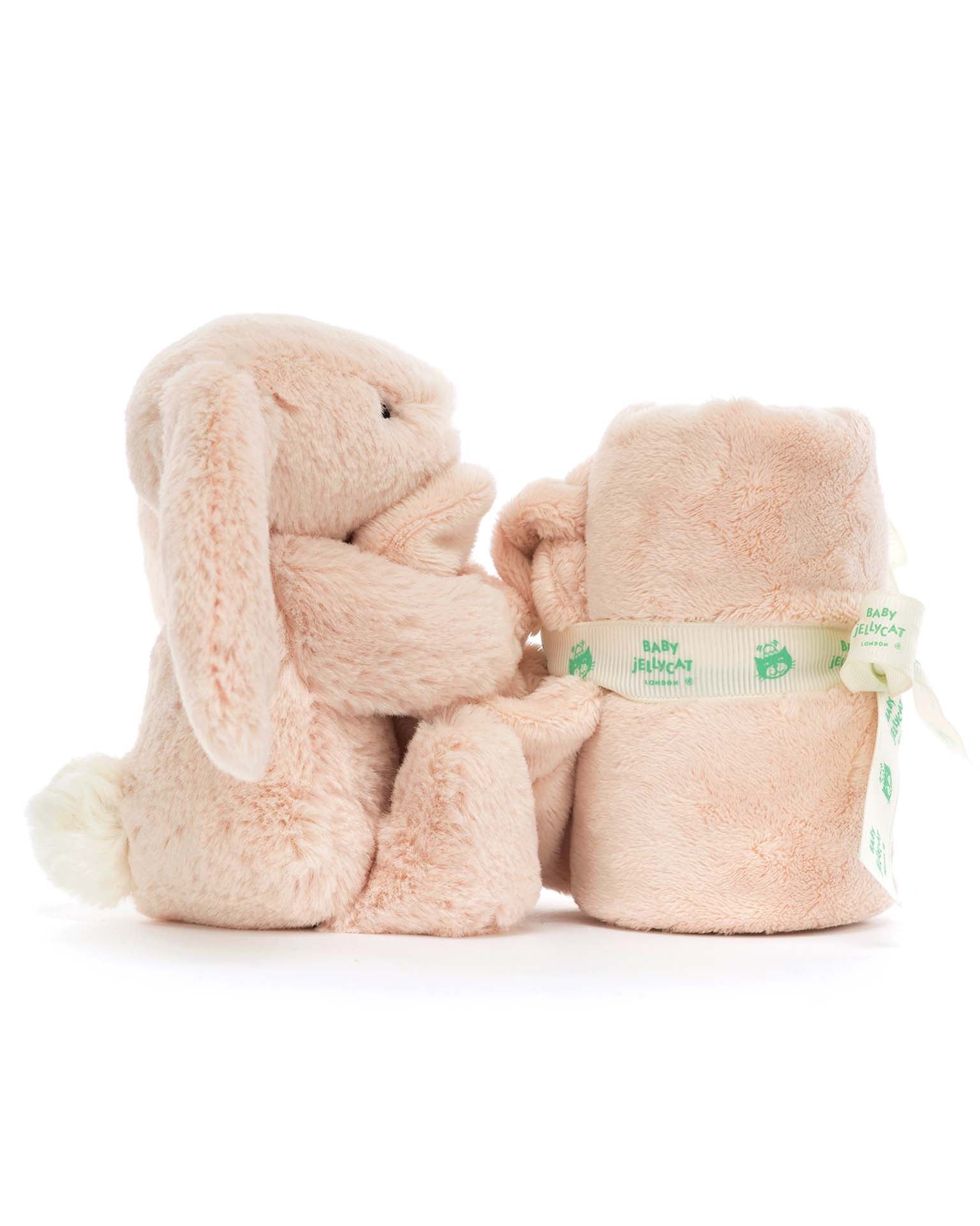 bashful blush bunny soother jellycat - enjoykidsus