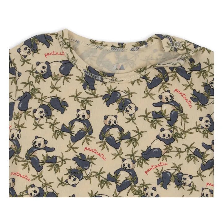 Konges Sløjd Basic Organic Cotton Short Sleeve Bodysuit | Panda Konges Sløjd