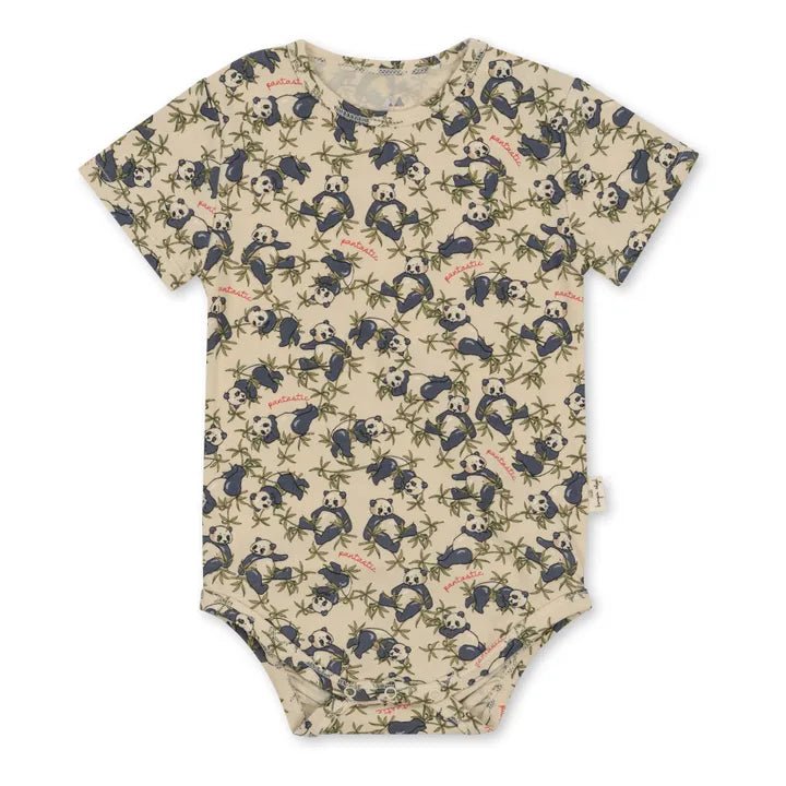 Konges Sløjd Basic Organic Cotton Short Sleeve Bodysuit | Panda Konges Sløjd