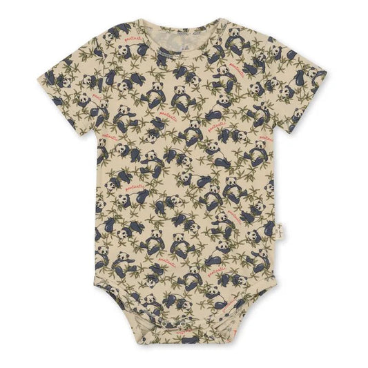 Basic Organic Cotton Short Sleeve Bodysuit | Panda Konges Sløjd - enjoykidsus