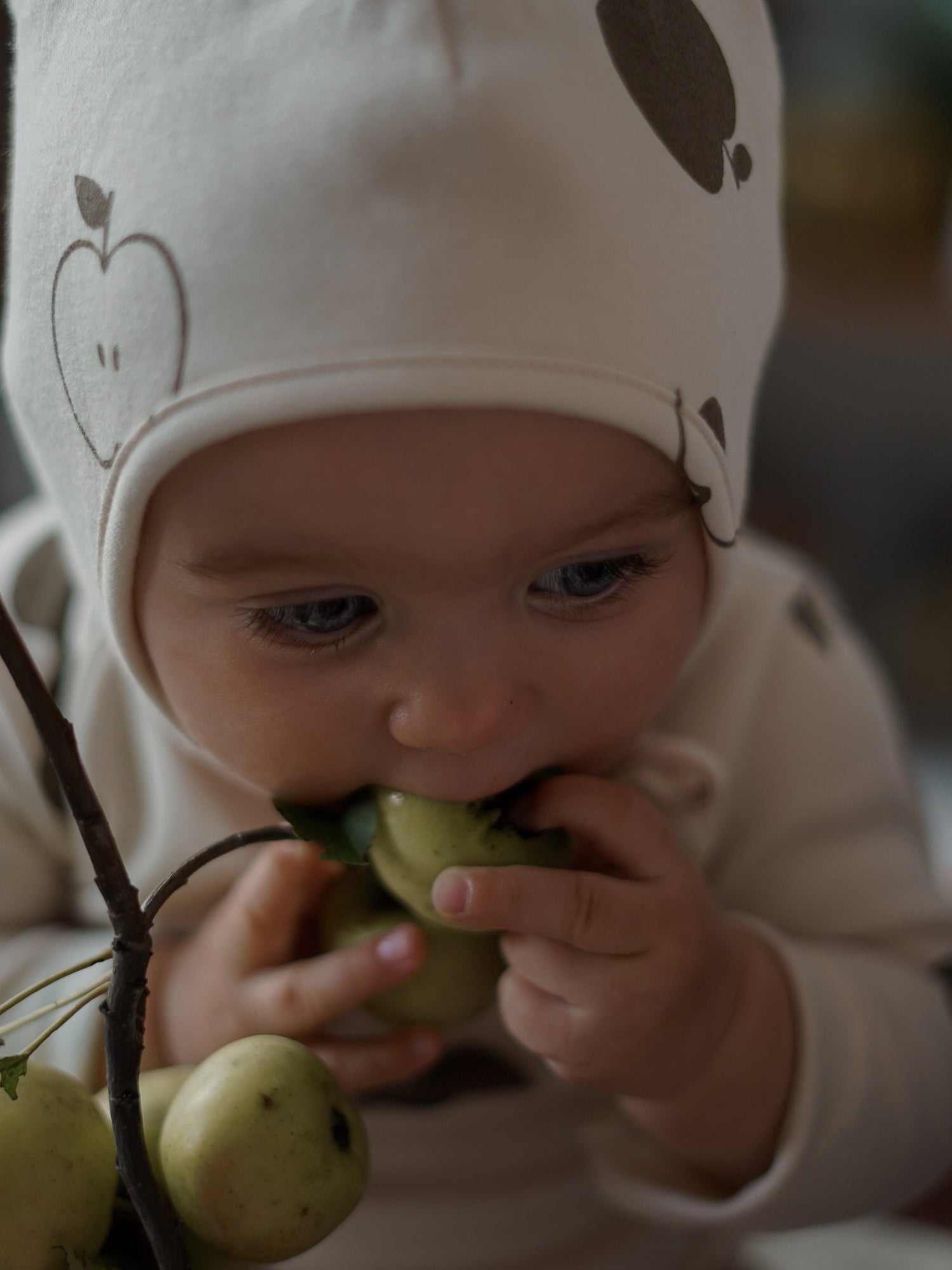 Basil Apple Orchard Bonnet Organic Zoo - enjoykidsus