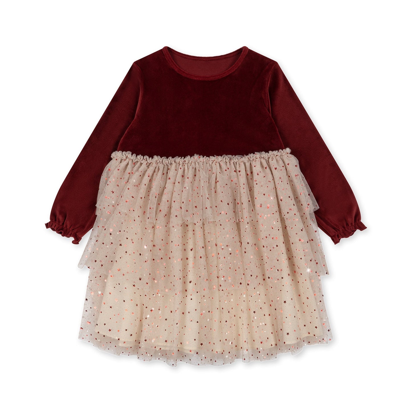 BELIS VELVET DRESS - RED DAHLIA Konges Sløjd - enjoykidsus