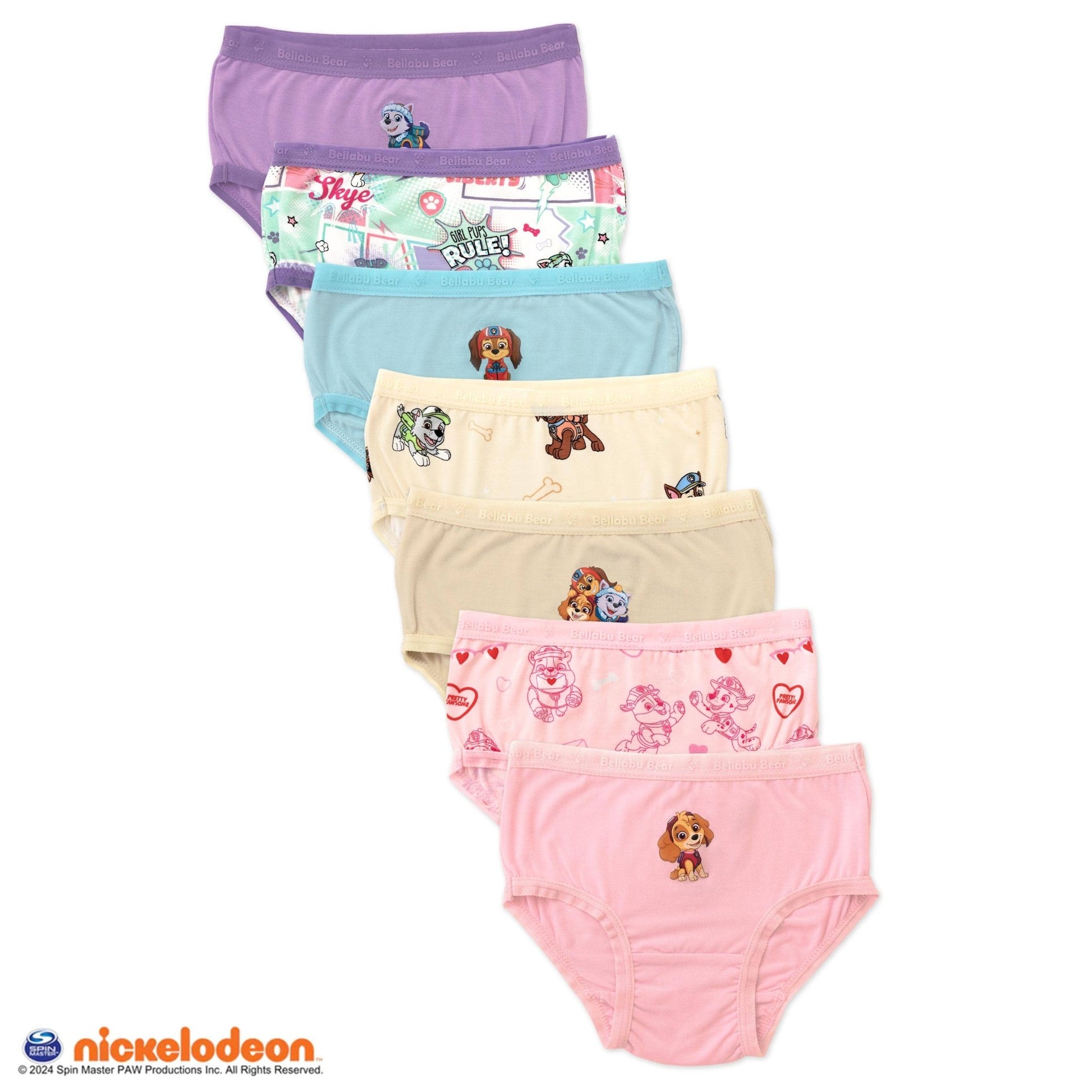 Bellabu Bear - PAW Patrol Girl's Bamboo Underwear 7 - Pack Bellabu Bear - enjoykidsus