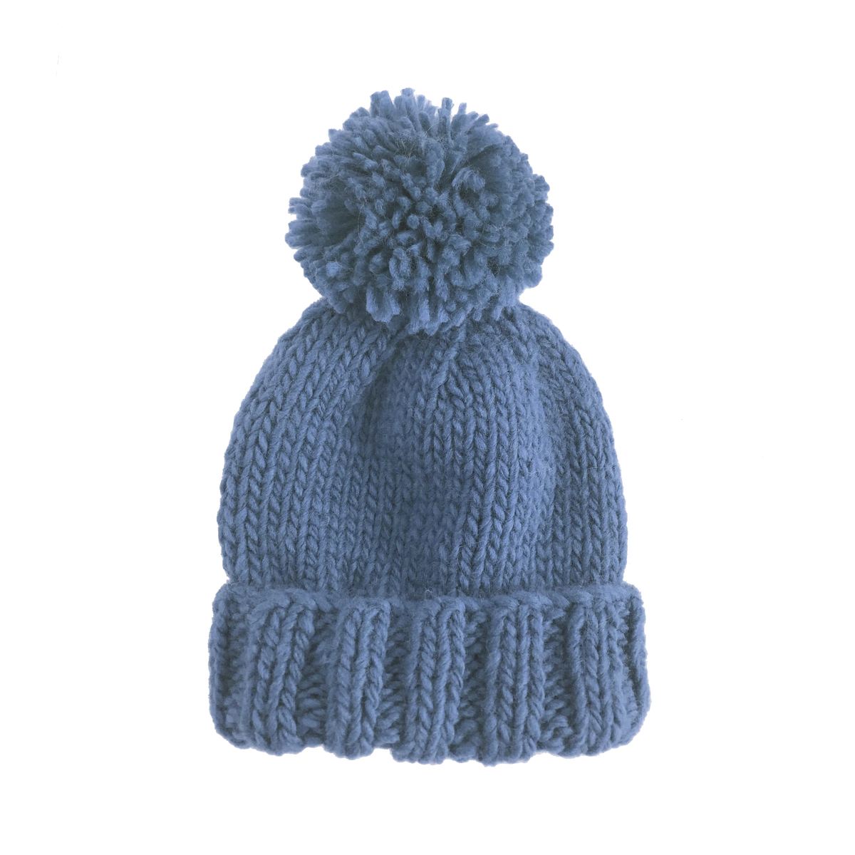 The Blueberry Hill Classic Pom Hat - Blue Boy Beanie