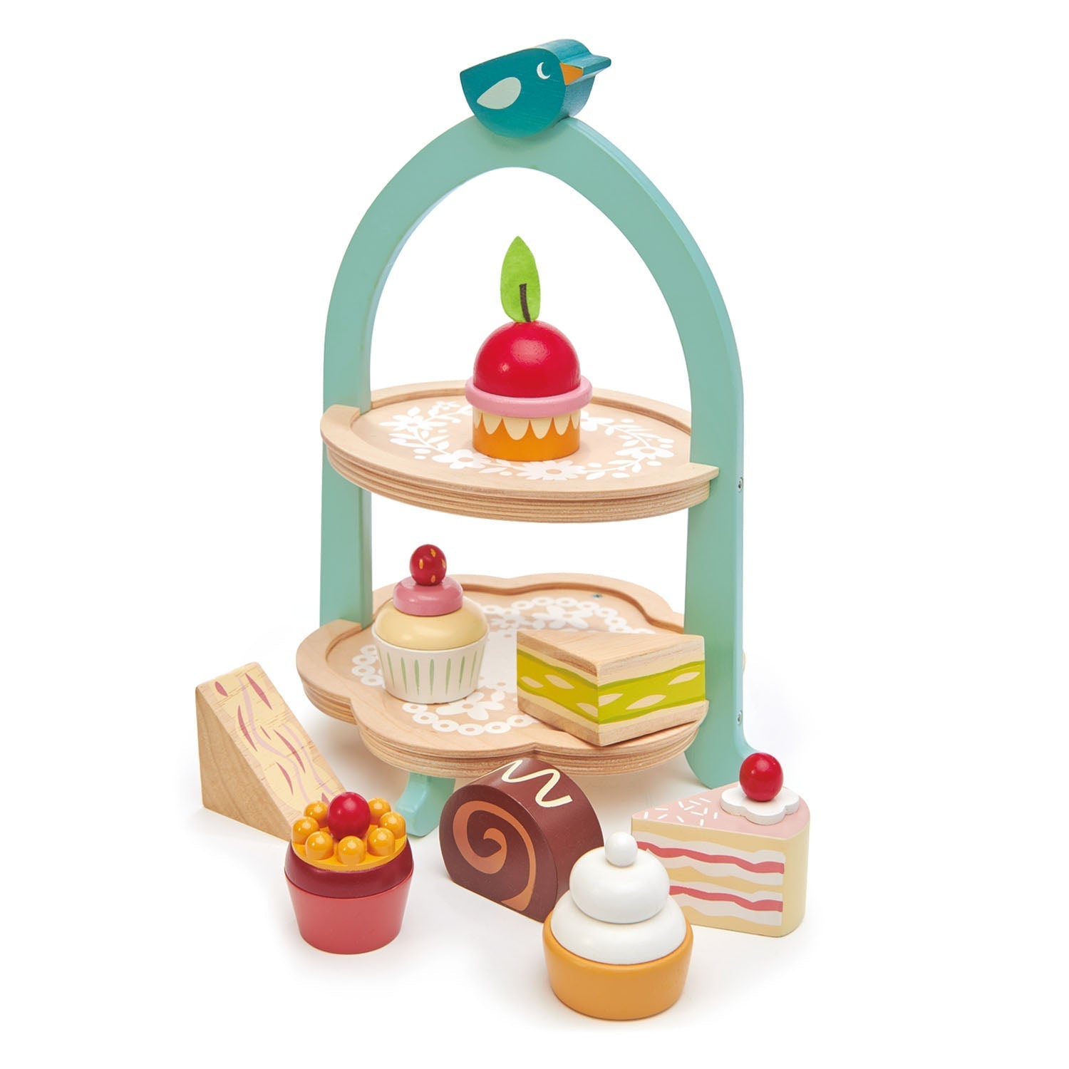 Birdie Afternoon Tea Stand Tender Leaf Toys - enjoykidsus