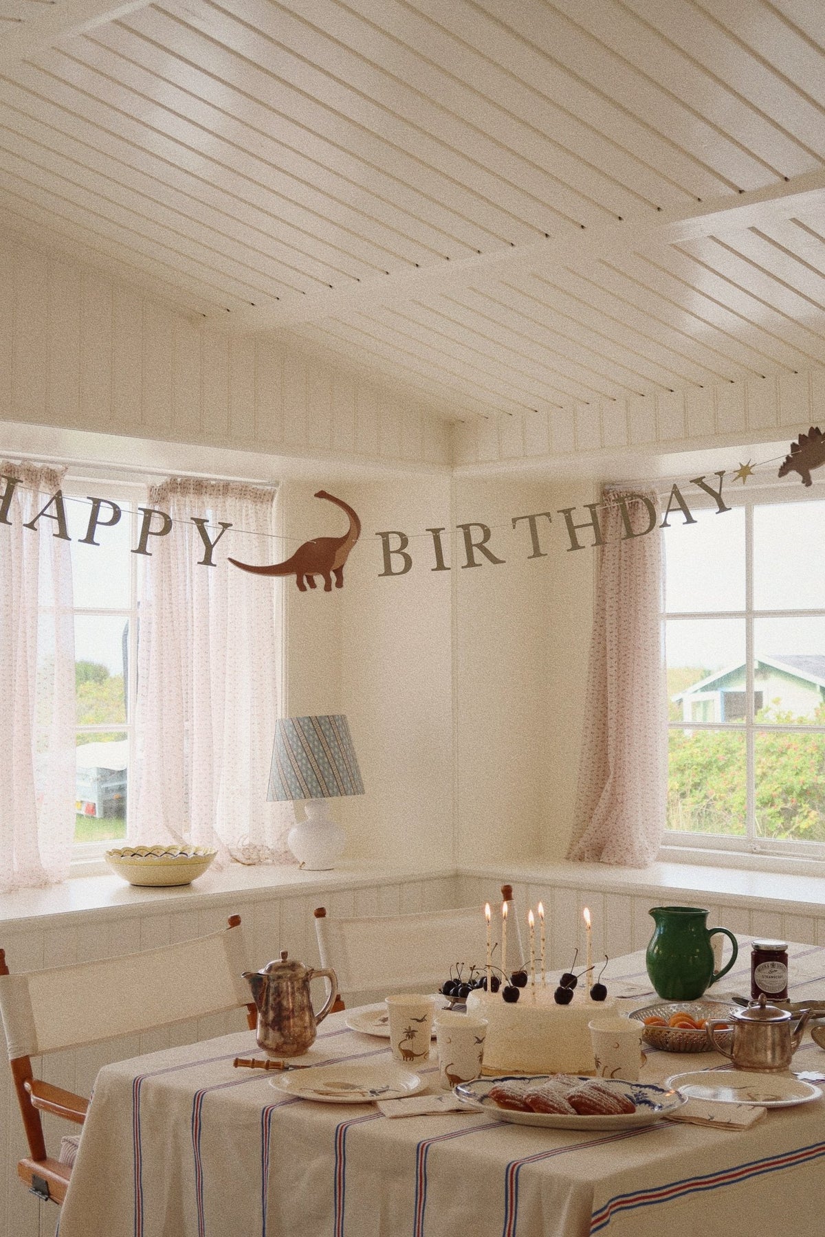 Konges Sløjd BIRTHDAY CANDLES PRINT - LEMON Konges Sløjd