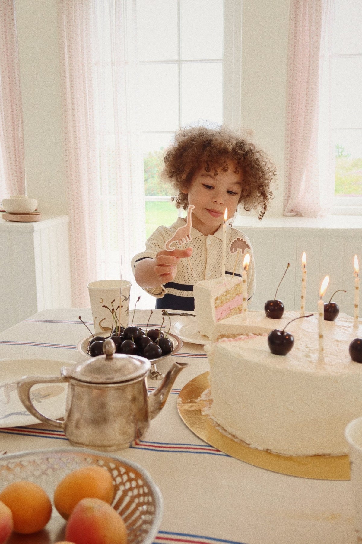 Konges Sløjd BIRTHDAY CANDLES PRINT - LEMON Konges Sløjd