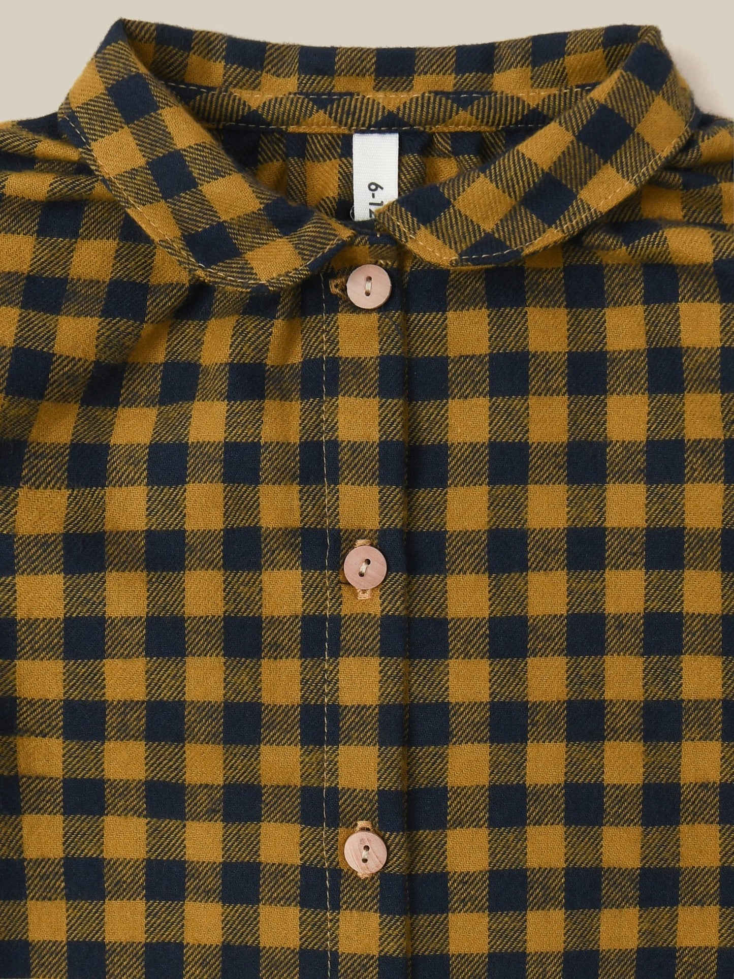 Blueberry Gingham Shirt Organic Zoo - enjoykidsus