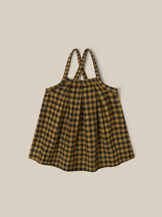 Blueberry Gingham Tribe Skirt Organic Zoo - enjoykidsus